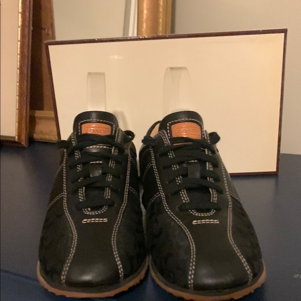 Coach - Noella Retro Black Sneakers - Picture 11 of 12